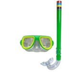 Ficha técnica e caractérísticas do produto Snorkel com Máscara Verde Belfix 39800 - Único - Verde