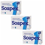 Soapex 1% Sabonete Barra Antisséptico 80g 3 Unidades