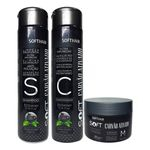 Ficha técnica e caractérísticas do produto Soft Hair Kit Carvão Ativado Shampoo Condicionador E Máscara
