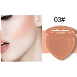 Ficha técnica e caractérísticas do produto Soft Pink Face Maquiagem colorida Heart-Shaped Blush Blush em p¨® de alta luz Blush