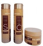 Ficha técnica e caractérísticas do produto Soft Pós-Química Kit Softhair Shampoo Condicionador e Máscara - Soft Hair