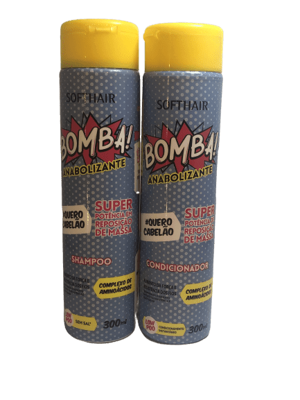 Ficha técnica e caractérísticas do produto Softhair Bomba! Anabolizante Shampoo 300Ml + Condicionador 300Ml
