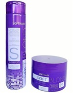 Ficha técnica e caractérísticas do produto Softhair Soft Blond Shampoo e Máscara Kit Matizador - Soft Hair
