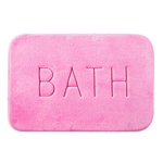 Ficha técnica e caractérísticas do produto Solid Color flanela Mats Bath Rug Anti-derrapante Mats Tapete de Banho Cozinha 38 * 57 centímetros Bathroom carpet