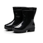 Ficha técnica e caractérísticas do produto Solid Color Waterproof PVC Rain Shoes Anti-slip Rain Boots Unisex for 4 Season