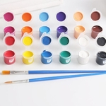 Ficha técnica e caractérísticas do produto Sólido 12 Aquarela Pigmento Cerâmica Cerâmica Pincel DIY Arte Artesanato Conjunto