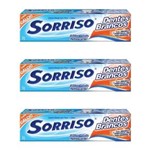 Ficha técnica e caractérísticas do produto Sorriso Branco com Flúor Creme Dental 50g - Kit com 03
