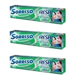 Sorriso Fresh Hortelã Creme Dental 90g (kit C/03)