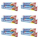 Ficha técnica e caractérísticas do produto Sorriso Super Refrescante Creme Dental 180g - Kit com 06
