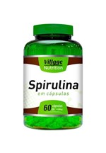 Ficha técnica e caractérísticas do produto Spirulina - 60 Cápsulas de 1100mg - Village Nutrition