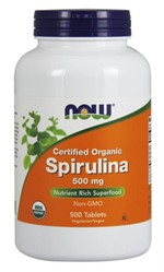 Ficha técnica e caractérísticas do produto Spirulina Natural - Now Foods 500mg (500 Tabletes)