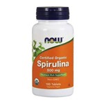 Ficha técnica e caractérísticas do produto Spirulina Orgânica 500mg (100 Tablets) Now Foods