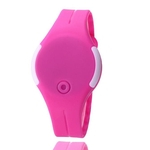 Ficha técnica e caractérísticas do produto Sports Hot Pink Womens Rubber LED Watch Data Pulseira Digital rel¨®gio de pulso
