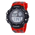 Ficha técnica e caractérísticas do produto Sports Waterproof Watch Multi Function Luminous Fashion Electronic Watch