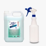 Ficha técnica e caractérísticas do produto Spray Antisséptico 70% Galão 5 Litros + Pulverizador 1 LT