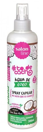 Ficha técnica e caractérísticas do produto Spray Capilar Todecacho Água de Coco 300ml - Salon Line