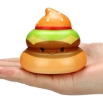 Ficha técnica e caractérísticas do produto Squishies Kawaii Hamburger saboroso Poo lenta Nascente Creme Perfumado Estresse Toy Relief