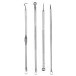 Ficha técnica e caractérísticas do produto Stainless Steel Blackhead Acne Stain Removal Needle Kit Delicate Tool 4PCS / Set