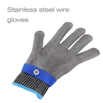 Ficha técnica e caractérísticas do produto Stainless Steel Wire Mesh Mesh Cut Proof Cut Proof Cut Proof Resistant Cotton Glove