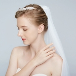 Ficha técnica e caractérísticas do produto Strass Tiara Coroas Nupcial Cristal Hairband Casamento Festa De Cabelo Acessório