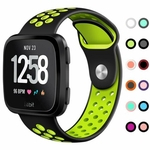 Ficha técnica e caractérísticas do produto Substituição Banda Esporte respirável Silicon pulseira Strap Watch para Fitbit Versa wearable electronics