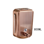 Ficha técnica e caractérísticas do produto 800ml Copper de parede antigo Montado dispensador de sabão líquido Banho Shampoo Shower Gel Container Bottle Gostar