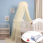 Ficha técnica e caractérísticas do produto Hun Infantil Summer Baby Crib Mosquito Net para Lactentes portátil berço dobrável Canopy Netting Protector com Suporte