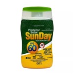 Ficha técnica e caractérísticas do produto SunDay Protetor Solar FPS 60 120mL c/ Ação Repelente