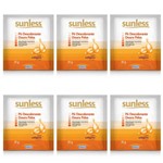 Ficha técnica e caractérísticas do produto Sunless Doura Pêlos Pó Descolorante 20g (Kit C/06)
