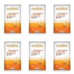 Ficha técnica e caractérísticas do produto Sunless Doura Pelos Pó Descolorante 50g (Kit C/06)