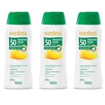 Ficha técnica e caractérísticas do produto Sunless Fps50 Oil Free Protetor Solar 200ml - Kit com 03