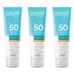 Ficha técnica e caractérísticas do produto Sunless Fps50 Oil Free Protetor Solar 120ml (Kit C/03)