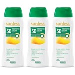 Sunless Fps50 Oil Free Protetor Solar Loção 200ml (kit C/12)