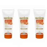 Ficha técnica e caractérísticas do produto Sunless Fps50 Protetor Facial Base Bege 60g (Kit C/03)