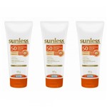 Sunless Fps50 Protetor Facial Base Bege 60g - Kit com 12
