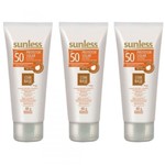 Ficha técnica e caractérísticas do produto Sunless Fps50 Protetor Facial Base Bronze 60g (Kit C/03)