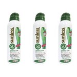 Ficha técnica e caractérísticas do produto Sunless Fps50 Protetor Solar Spray 150ml - Kit com 03