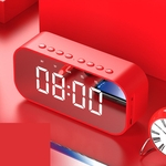 Ficha técnica e caractérísticas do produto LED sem fio Bluetooth Speaker Espelho Screen Display Alarm Clock Home decoration alarm clock