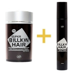 Super Billion Hair Preto 8g + Spray Fixador Billion Hair 120ml