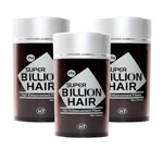 Ficha técnica e caractérísticas do produto Super Billion Hair Disfarce Para Calvície Castanho Escuro 25g com 3 unidades
