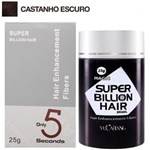Ficha técnica e caractérísticas do produto Super Billion Hair Fibra Queratina em Pó para Disfarçar a Calvice - Castanho Escuro