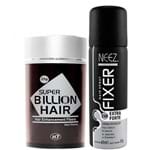 Super Billion Hair Kit com Fixador - Preto - Incolor - Dafiti