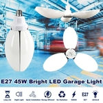 Ficha técnica e caractérísticas do produto Luz do dia deformável do dispositivo elétrico de luzes 45W E27 da garagem do diodo emissor de luz para a luz de teto da oficina