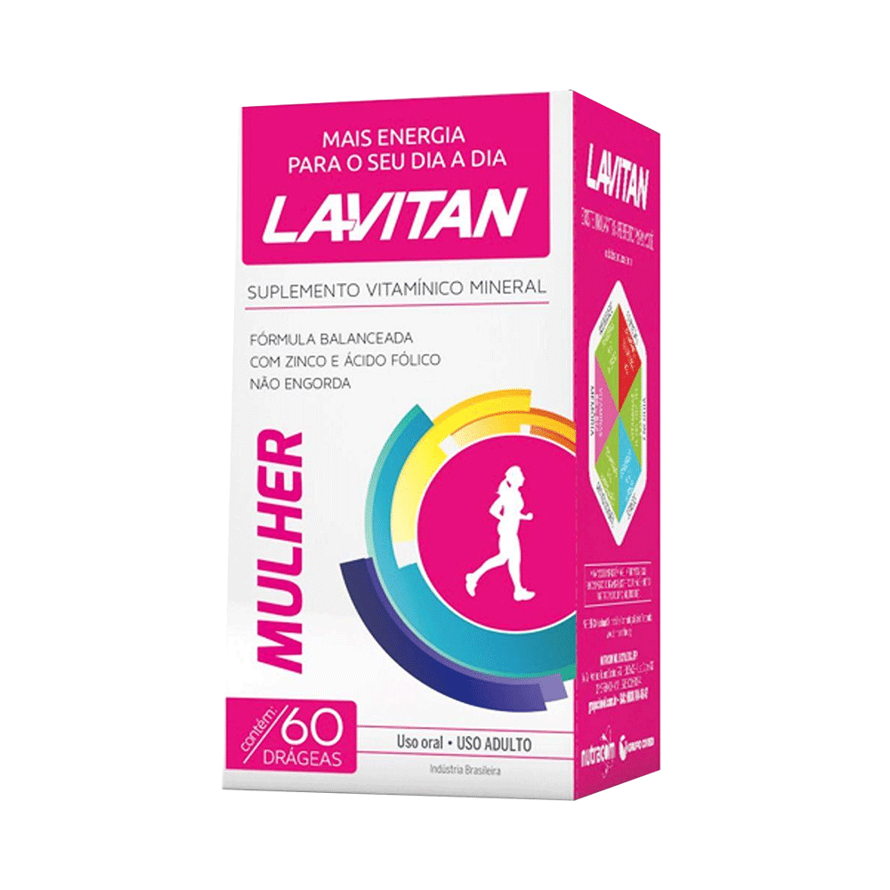 Ficha técnica e caractérísticas do produto Suplemento Vitamínico Lavitan AZ Feminino 60 Comprimidos