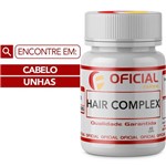 Suplemento Vitaminico para Cabelos e Unhas Hair Complex - 60 Cápsulas - Oficialfarma