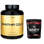 Ficha técnica e caractérísticas do produto Syntha Gold 5lbs (2,27kg) - Ultimate Nutrition + On Whey 100% Protein 837g (Black Line) - Optimum Nutrition