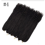 Ficha técnica e caractérísticas do produto Goddess Faux Locs Crochet Twist Braids 20Inch Curly Twist Crochet Braiding Hair Faux Locs Ombre Synthetic Hair Extensions(8colors)