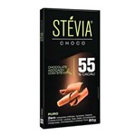Ficha técnica e caractérísticas do produto Tablete de Chocolate Stévia Choco - 55% Cacau