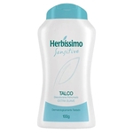 Talco Herbíssimo Sensitive Desodorante Perfumado Extra Suave Dermatologicamente Testado 100g