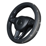 Ficha técnica e caractérísticas do produto Tampa da roda Four Seasons Universal bonito Feminine Non-Slip Diamante Car Steering